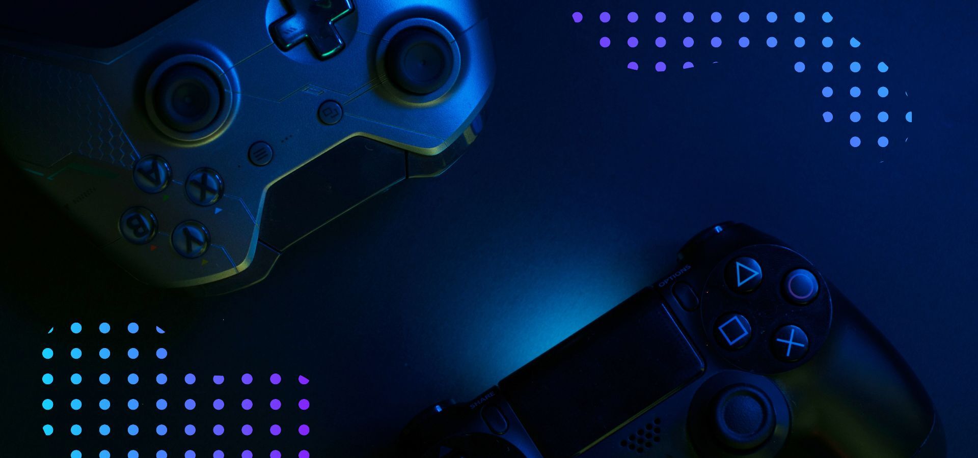 Blue Neon Creative Futuristic Name Gaming YouTube Banner